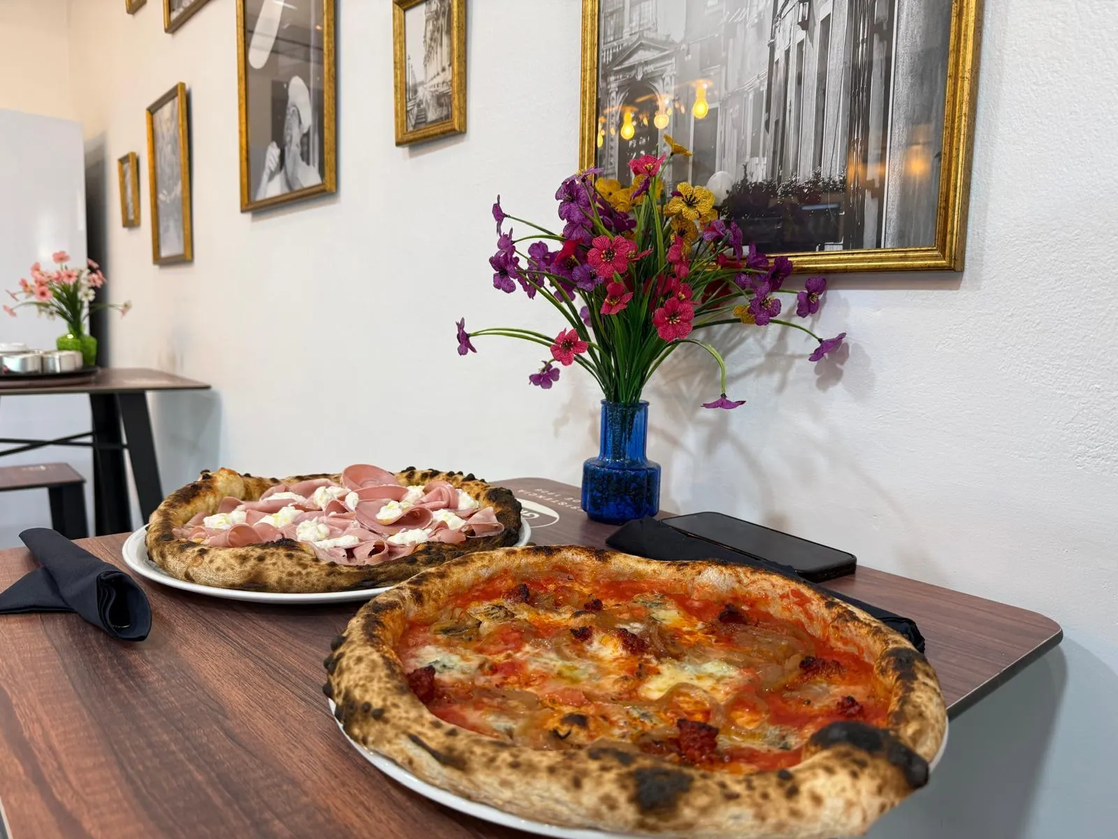 Pizze sul bancone
